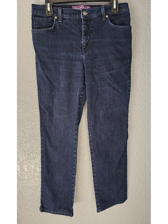 Gloria Vanderbilt Denim - Women's Gloria Vanderbilt Amanda Denim Jeans Pants Blue Sz 8 Petite Straight Leg
